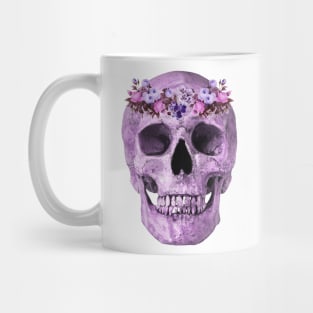 Floral Skull Mug